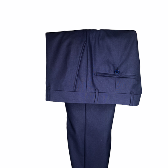 Tuxedo Navy Blue Three Piece 3-Piece Slim Fit Cut Set